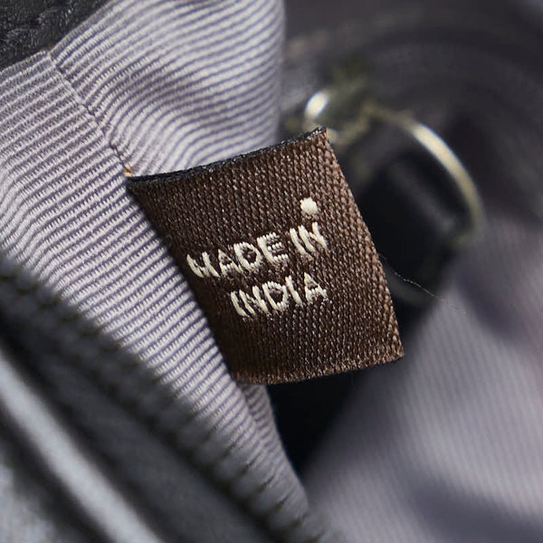 コーチ ステッチ 斜め掛け ショルダーバッグ ブラック レザー レディース COACH 【中古】