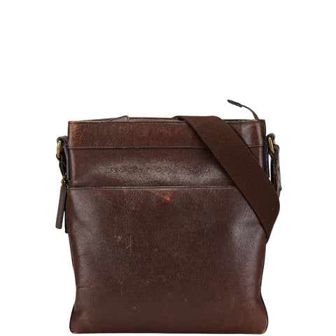 コーチ 斜め掛け ショルダーバッグ ブラウン レザー レディース COACH 【中古】