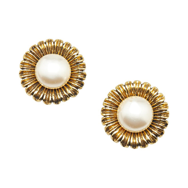 シャネル イヤリング ゴールド メッキ フェイクパール レディース CHANEL 【中古】