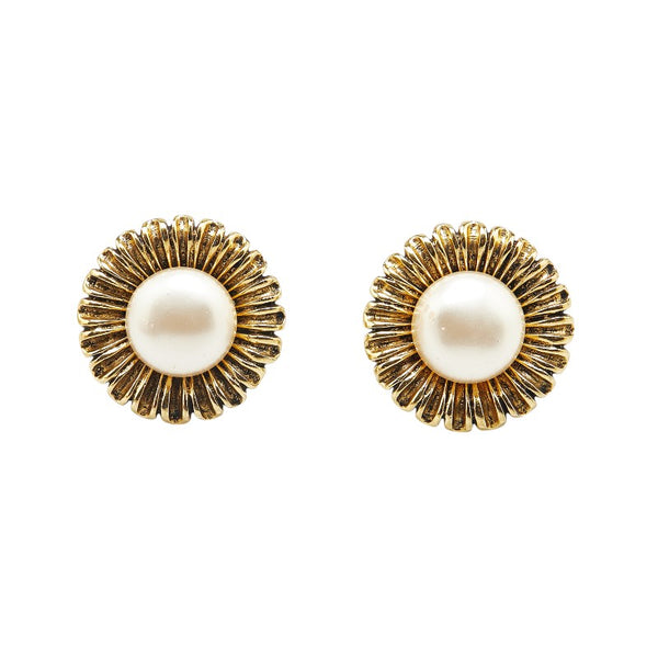 シャネル イヤリング ゴールド メッキ フェイクパール レディース CHANEL 【中古】