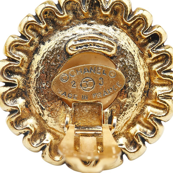 シャネル イヤリング ゴールド メッキ フェイクパール レディース CHANEL 【中古】