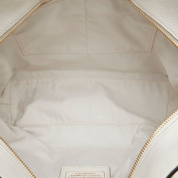 コーチ チェーン ハンドバッグ トートバッグ 36600 ホワイト レザー レディース COACH 【中古】