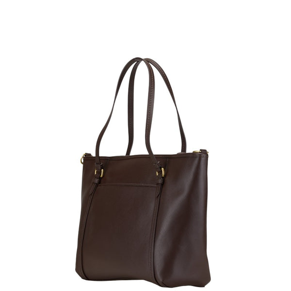 コーチ ハンドバッグ ショルダーバッグ 2WAY ブラウン PVC レザー レディース COACH 【中古】