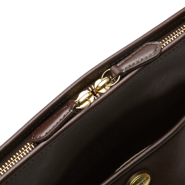 コーチ ハンドバッグ ショルダーバッグ 2WAY ブラウン PVC レザー レディース COACH 【中古】