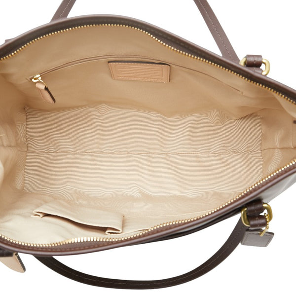 コーチ ハンドバッグ ショルダーバッグ 2WAY ブラウン PVC レザー レディース COACH 【中古】