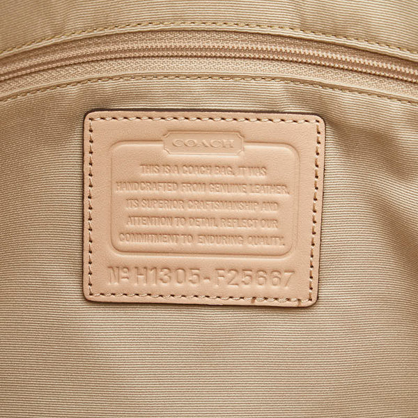 コーチ ハンドバッグ ショルダーバッグ 2WAY ブラウン PVC レザー レディース COACH 【中古】