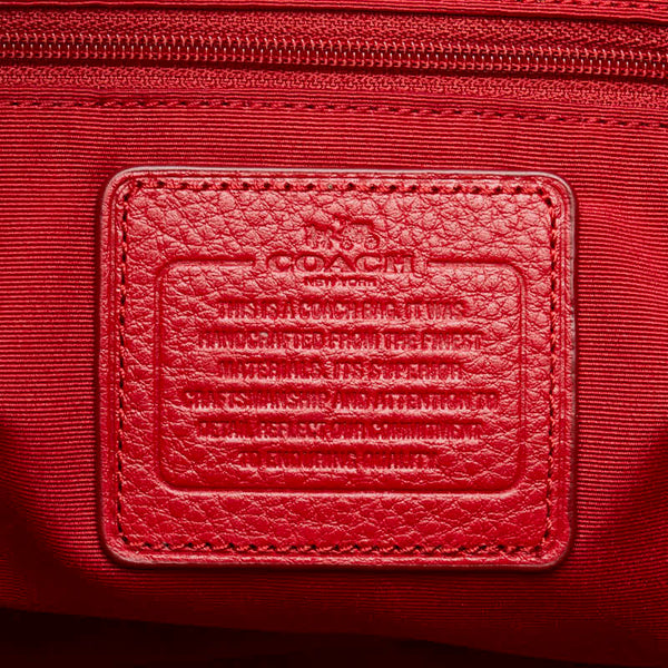 コーチ ハンドバッグ ショルダーバッグ 2WAY レッド レザー レディース COACH 【中古】