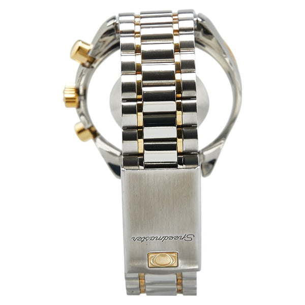 オメガ スピードマスター オートマティック 腕時計 3310.10 自動巻き ゴールド文字盤 ステンレススチール メッキ メンズ OMEGA 【中古】