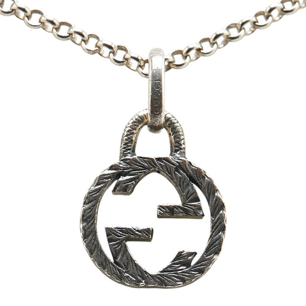 グッチ インターロッキングG ネックレス SV925 シルバー メンズ GUCCI 【中古】