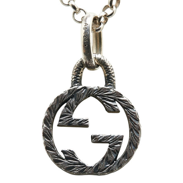 グッチ インターロッキングG ネックレス SV925 シルバー メンズ GUCCI 【中古】