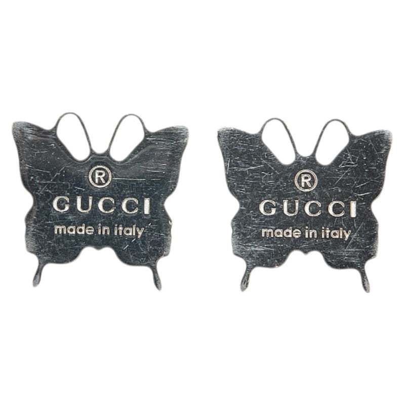 グッチ 蝶 バタフライ ピアス SV925 シルバー レディース GUCCI 【中古】