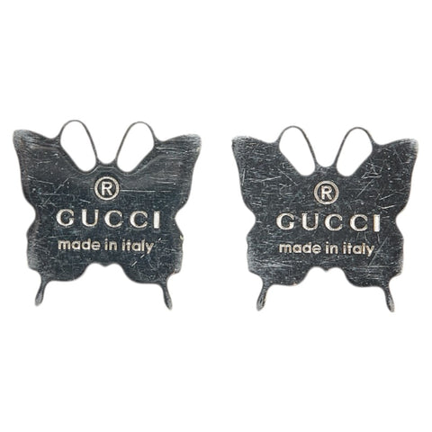 グッチ 蝶 バタフライ ピアス SV925 シルバー レディース GUCCI 【中古】
