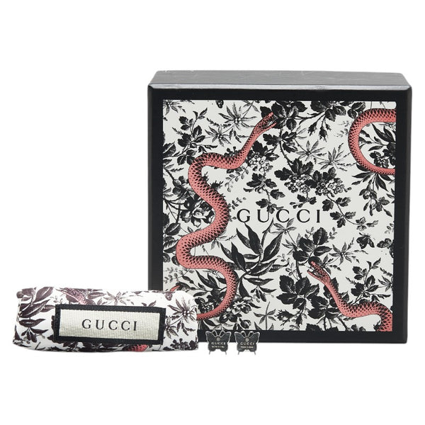 グッチ 蝶 バタフライ ピアス SV925 シルバー レディース GUCCI 【中古】