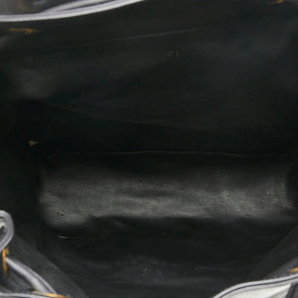 シャネル ココマーク 斜め掛け ショルダーバッグ ブラック ラムスキン レディース CHANEL 【中古】