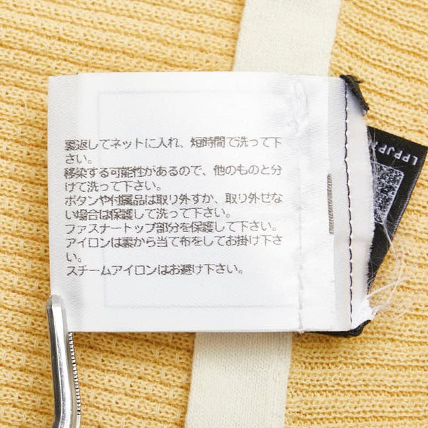 シャネル ココマーク ラインストーン キャミソール サイズ：38 イエロー ホワイト コットン ポリアミド レディース CHANEL 【中古】