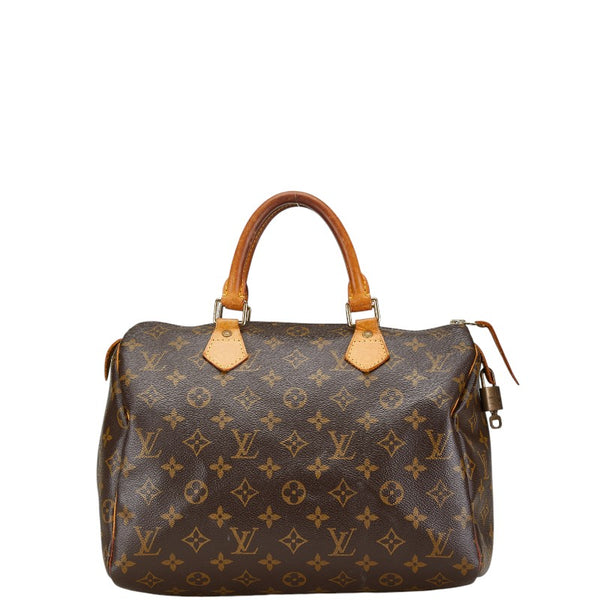 ルイ ヴィトン モノグラム スピーディ30 ハンドバッグ ミニボストンバッグ M41526 ブラウン PVC レザー レディース LOUIS VUITTON 【中古】