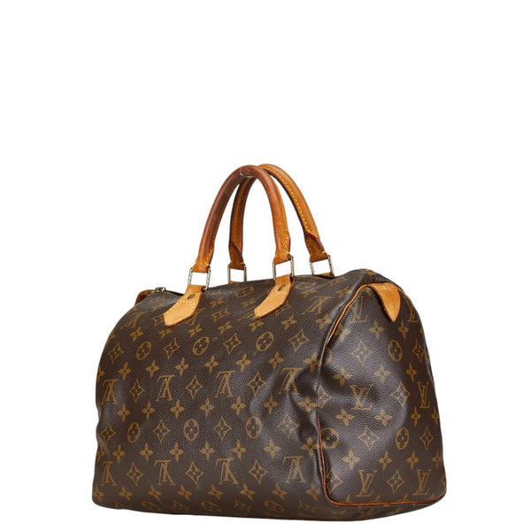 ルイ ヴィトン モノグラム スピーディ30 ハンドバッグ ミニボストンバッグ M41526 ブラウン PVC レザー レディース LOUIS VUITTON 【中古】