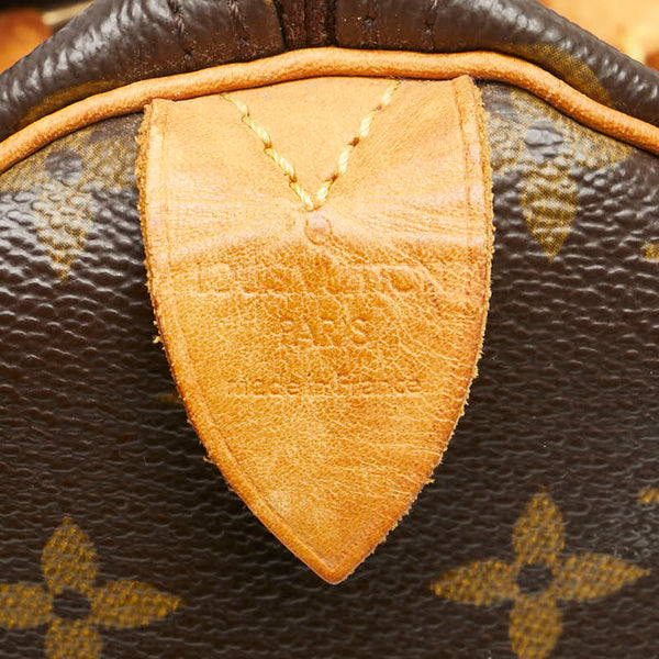 ルイ ヴィトン モノグラム スピーディ30 ハンドバッグ ミニボストンバッグ M41526 ブラウン PVC レザー レディース LOUIS VUITTON 【中古】