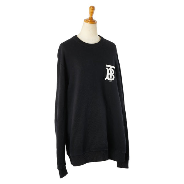 バーバリー TBロゴ スウェット トレーナー サイズ：M ブラック コットン メンズ BURBERRY 【中古】