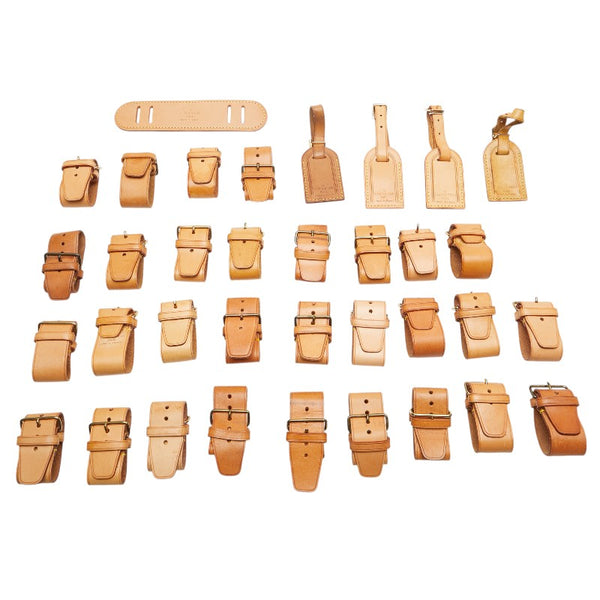 ルイ ヴィトン ポワニエ×30 ネームタグ×4 肩当て×1 35点 ベージュ レザー レディース LOUIS VUITTON 【中古】