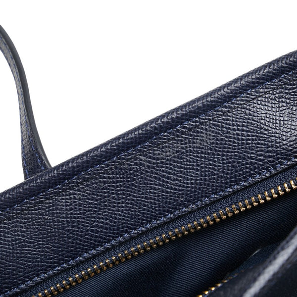 コーチ ハンドバッグ トートバッグ ネイビー レザー レディース COACH 【中古】