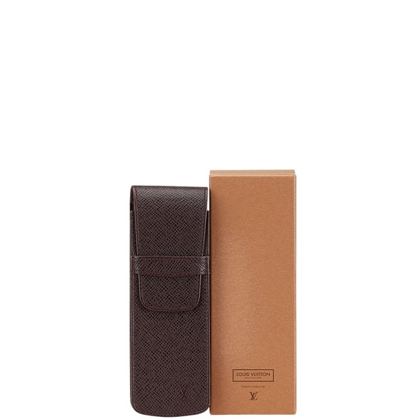 ルイ ヴィトン タイガ ドックソロ ペンケース M64866 アカジュー レザー レディース LOUIS VUITTON 【中古】