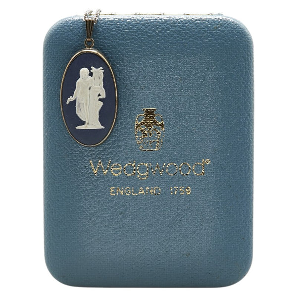 ウェッジウッド カメオ ペンダントネックレス SV925 シルバー レディース Wedgwood 【中古】