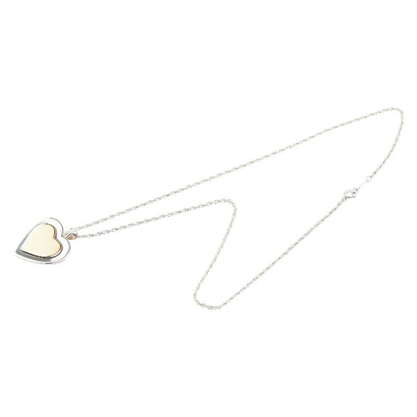ティファニー ハート モチーフ ネックレス シルバー ゴールド SV925 シルバー レディース TIFFANY&Co. 【中古】