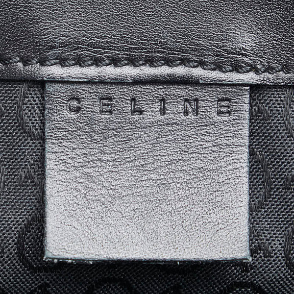 セリーヌ Cマカダム リュック バックパック ブラウン ブラック キャンバス レザー レディース CELINE 【中古】