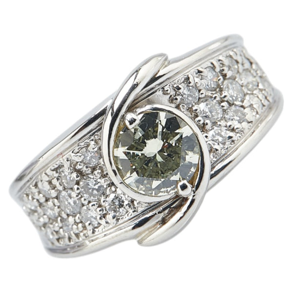 Pt900 プラチナ ダイヤ0.560ct ダイヤ0.44ct リング 指輪 レディース 10.5号 【中古】