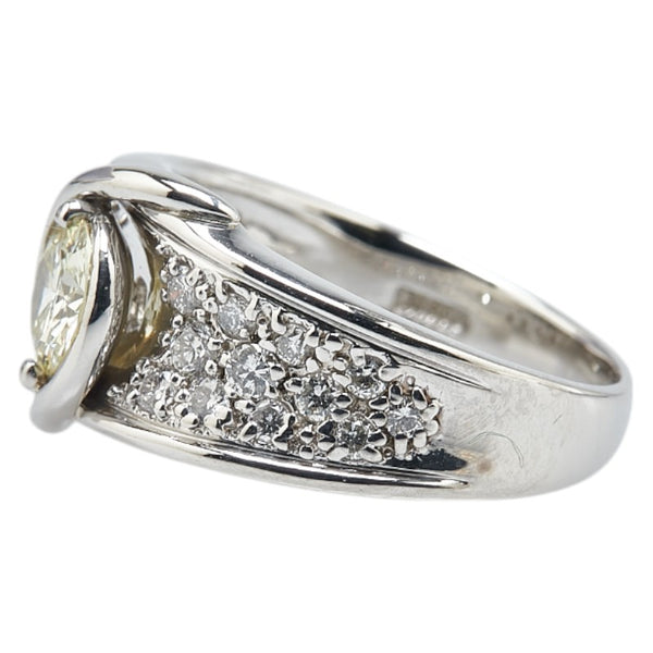 Pt900 プラチナ ダイヤ0.560ct ダイヤ0.44ct リング 指輪 レディース 10.5号 【中古】