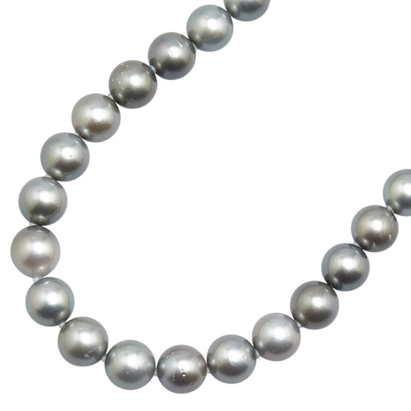 スターリングシルバー 黒蝶真珠9～11mm ネックレス レディース 【中古】