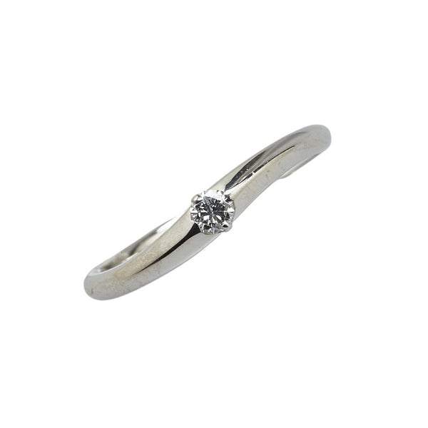 Pt900 プラチナ ダイヤ0.07ct リング 指輪 レディース 9号 【中古】