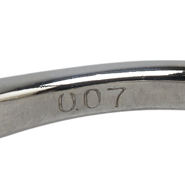 Pt900 プラチナ ダイヤ0.07ct リング 指輪 レディース 9号 【中古】