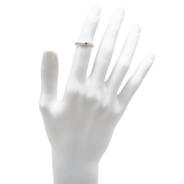 Pt900 プラチナ ダイヤ0.07ct リング 指輪 レディース 9号 【中古】