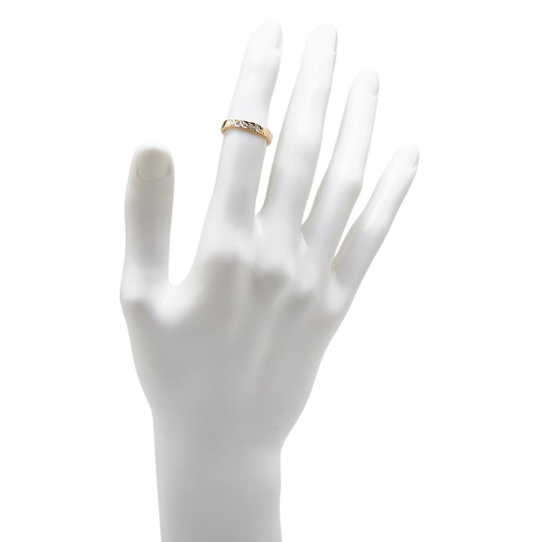 K18PG ピンクゴールド ダイヤ0.10ct リング 指輪 レディース 10.5号 【中古】