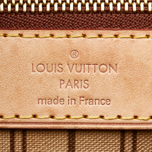 ルイ ヴィトン ダミエ ネヴァーフルMM トートバッグ ハンドバッグ N41358 エベヌ ブラウン PVC レザー レディース LOUIS VUITTON 【中古】