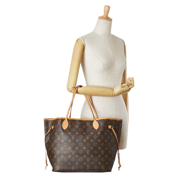 ルイ ヴィトン ダミエ ネヴァーフルMM トートバッグ ハンドバッグ N41358 エベヌ ブラウン PVC レザー レディース LOUIS VUITTON 【中古】