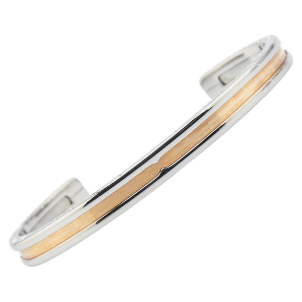 ブルガリ ビーゼロワン バングル SM ステンレススチール K18PG ピンクゴールド レディース BVLGARI 【中古】