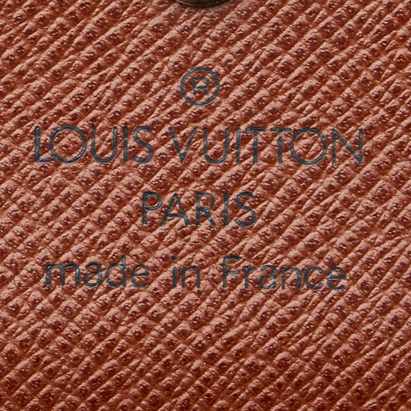 ルイ ヴィトン モノグラム ポルトフォイユエリーズ 二つ折り財布 M61654 ダークブラウン PVC レザー レディース LOUIS VUITTON 【中古】
