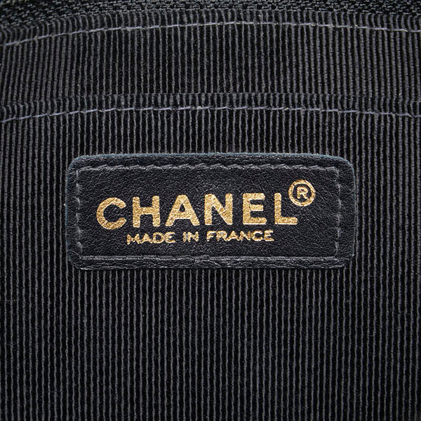 シャネル マトラッセ ワイルドステッチ チェーン ショルダーバッグ ブラック レザー レディース CHANEL 【中古】
