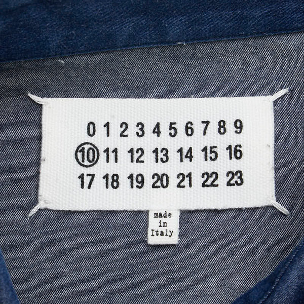 マルタンマルジェラ シャツ ウエスタンシャツ サイズ：44 ブルー コットン メンズ MARTIN MARGIELA 【中古】