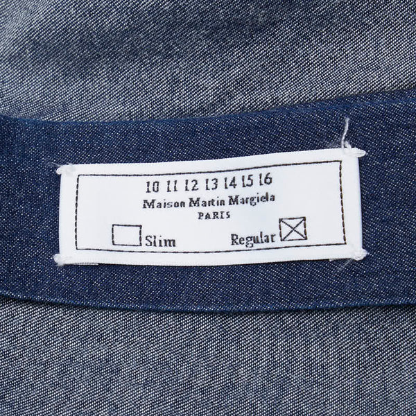 マルタンマルジェラ シャツ ウエスタンシャツ サイズ：44 ブルー コットン メンズ MARTIN MARGIELA 【中古】