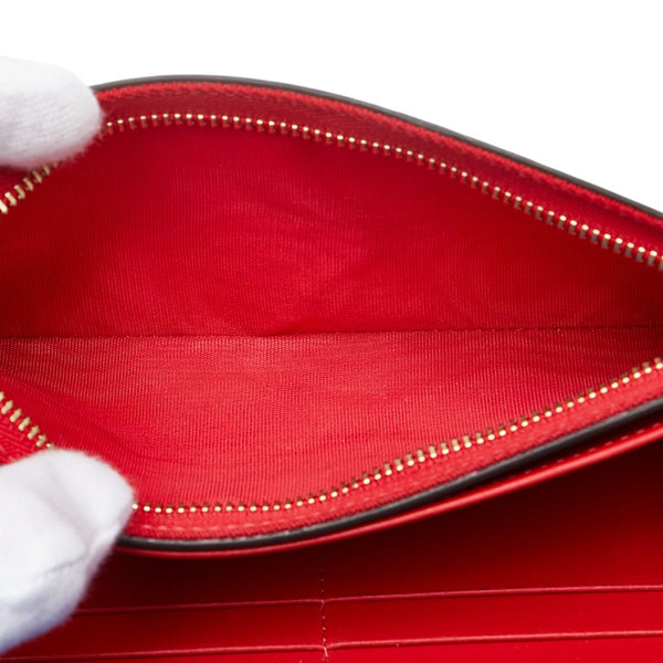 クリスチャンルブタン ロックスタッズスパイク パイソン 長財布 グリーン マルチカラー レザー レディース Christian Louboutin 【中古】