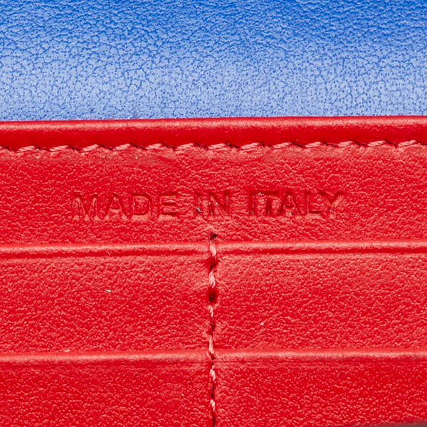 クリスチャンルブタン ロックスタッズスパイク パイソン 長財布 グリーン マルチカラー レザー レディース Christian Louboutin 【中古】