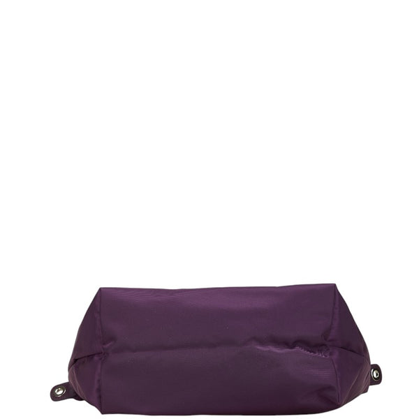 ロンシャン ル プリアージュ ネオ M ハンドバッグ ショルダーバッグ 2WAY パープル ナイロン レザー レディース Longchamp 【中古】