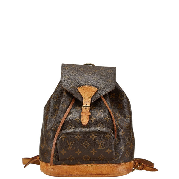 ルイ ヴィトン モノグラム モンスリMM リュック バックパック M51136 ブラウン PVC レザー レディース LOUIS VUITTON 【中古】