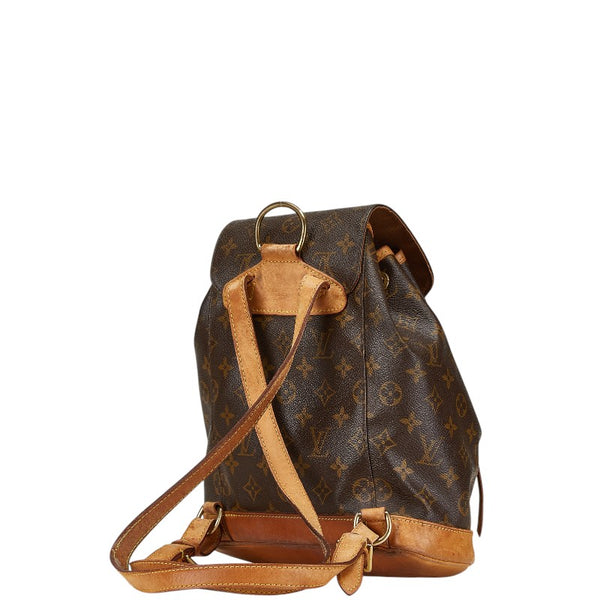 ルイ ヴィトン モノグラム モンスリMM リュック バックパック M51136 ブラウン PVC レザー レディース LOUIS VUITTON 【中古】