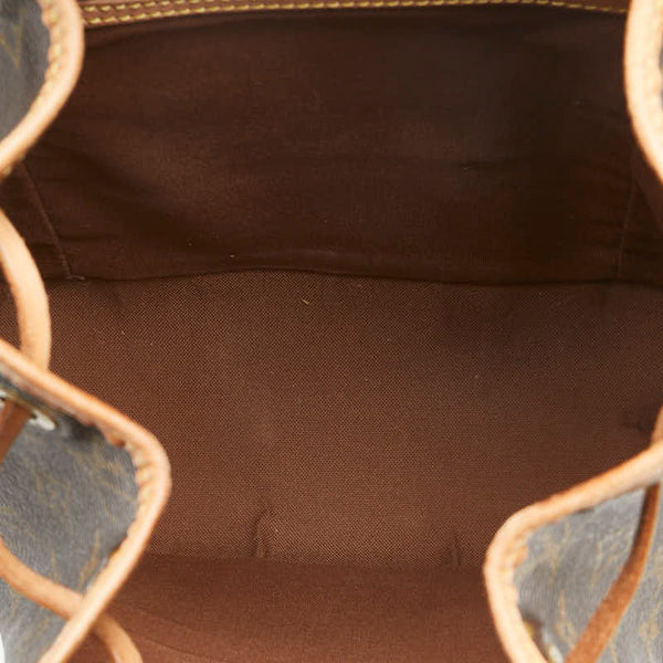 ルイ ヴィトン モノグラム モンスリMM リュック バックパック M51136 ブラウン PVC レザー レディース LOUIS VUITTON 【中古】