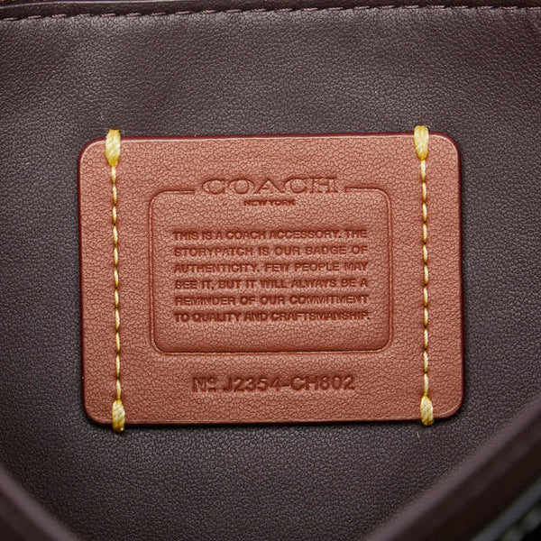 コーチ ビー クロスボディ 斜め掛け ショルダーバッグ チェーンウォレット CH802 ブラック レザー レディース COACH 【中古】